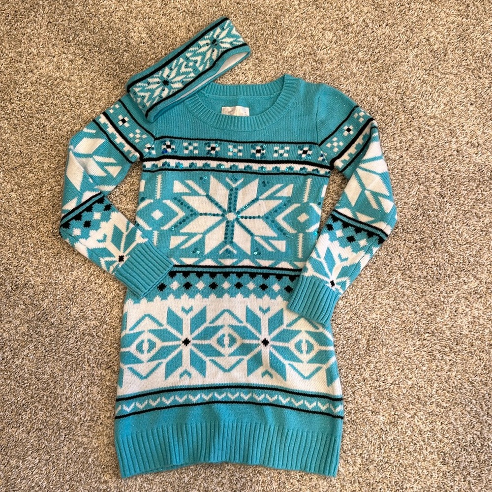 Justice Sweater Tunic w/ Headband